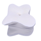 Orthopaedic memory foam pillow with central dip for enhanced neck support and spinal alignment.